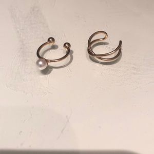 set of two no pierce ear cuffs